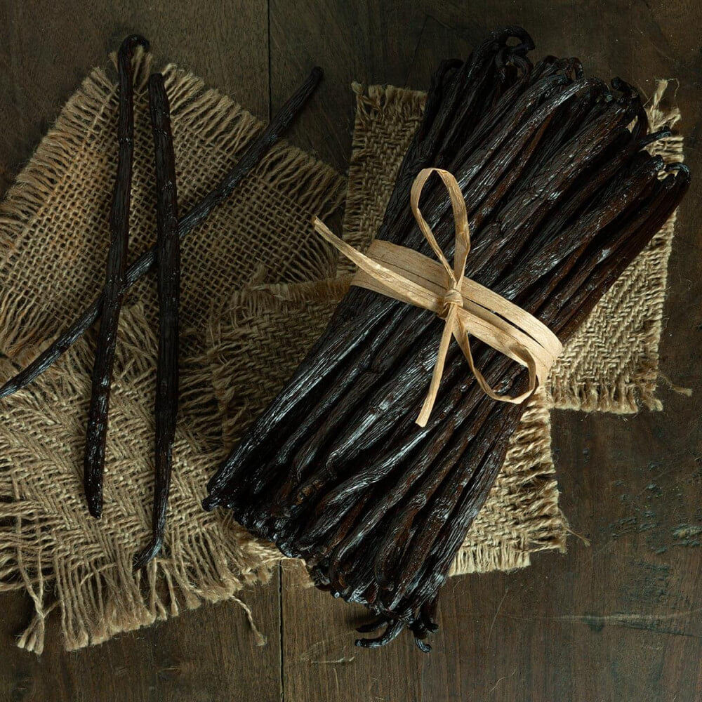 Terre d'épice gousse de vanille bourbon noire grand cru 18 20 cm